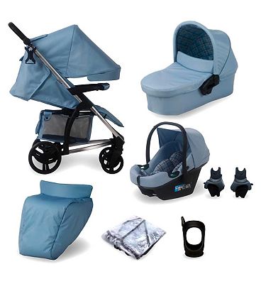 My Babiie Dani Dyer iSize Travel System MB200i Blue Plaid