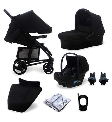 My Babiie MB200i 3-in-1 Travel System with i-Size Car Seat - Black Leopard
