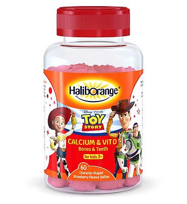 Haliborange Disney Toy Story Calcium & Vit D, 60 Strawberry Flavour Softies