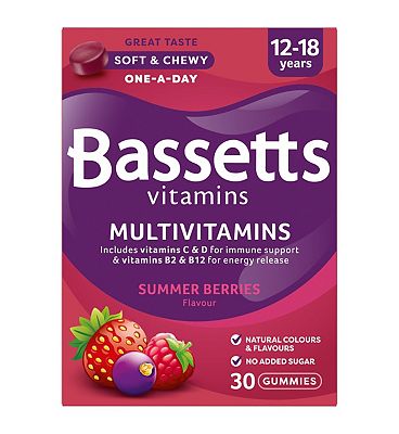 Click to view product details and reviews for Bassetts Multivitamins Summer Berries Flavour Gummies 12 18 Years 30.
