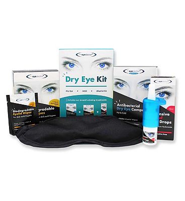 The Eye Doctor Dry Eye Kit - Eye Mask, Eyelid Wipes & Eye Drops