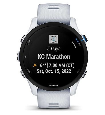 Garmin Forerunner 255 Music, GPS Running Watch, White