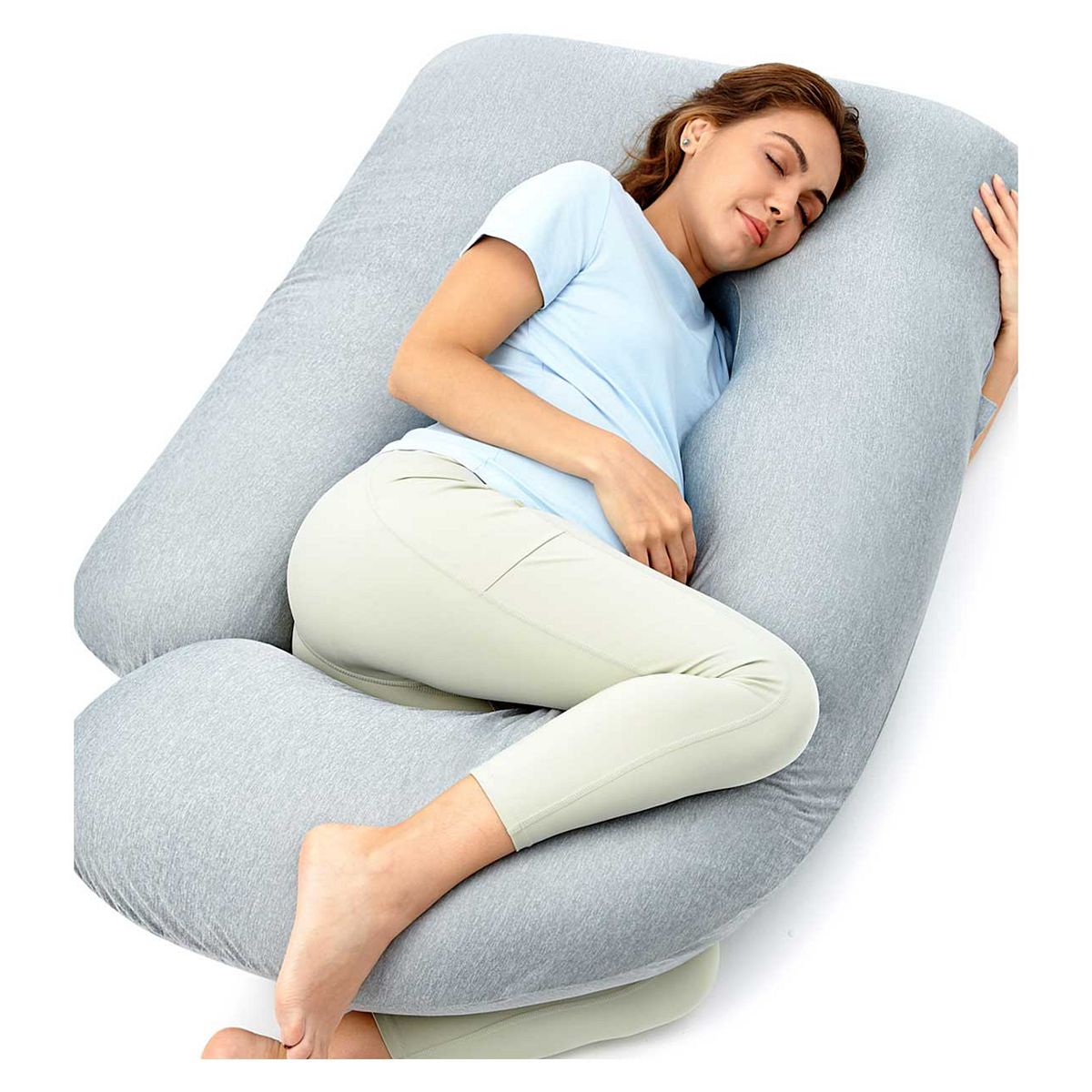 Momcozy G Shaped Pillow Cooling