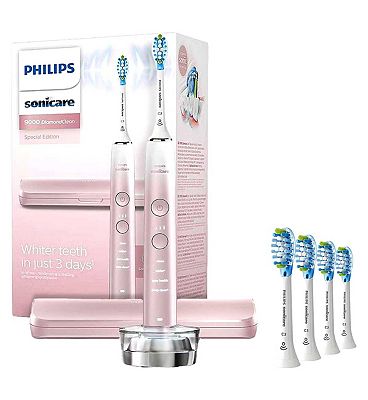 Philips DiamondClean 9000 Special Edition Pink with Extra Brushheads Bundle