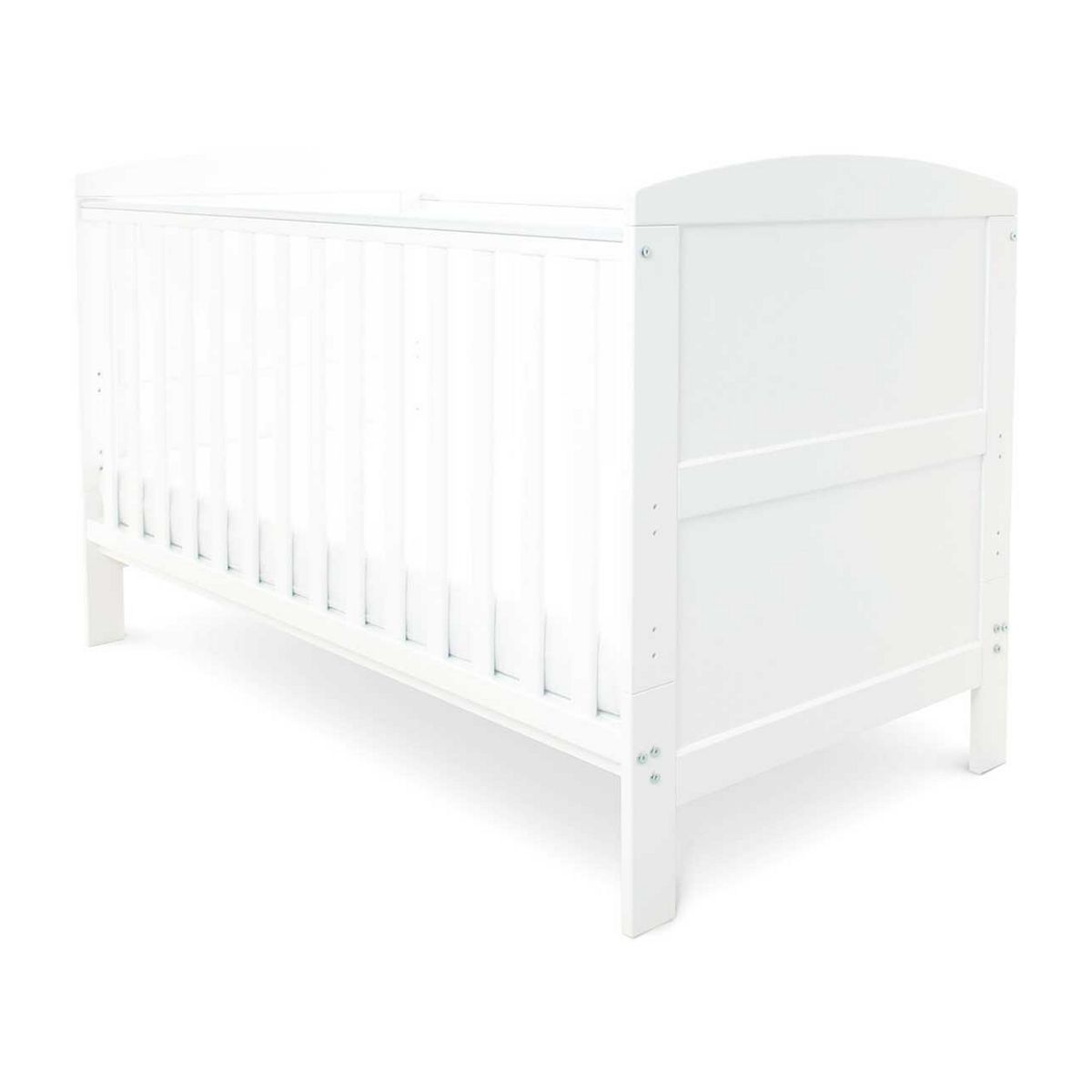Ickle Bubba Coleby Classic Cot Bed And Fibre Mattress - White