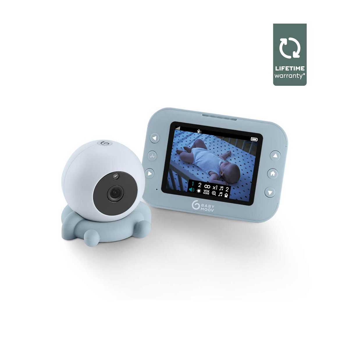 Babymoov Yoo Roll Wire Video Baby Monitor 3.5 Inch Screen