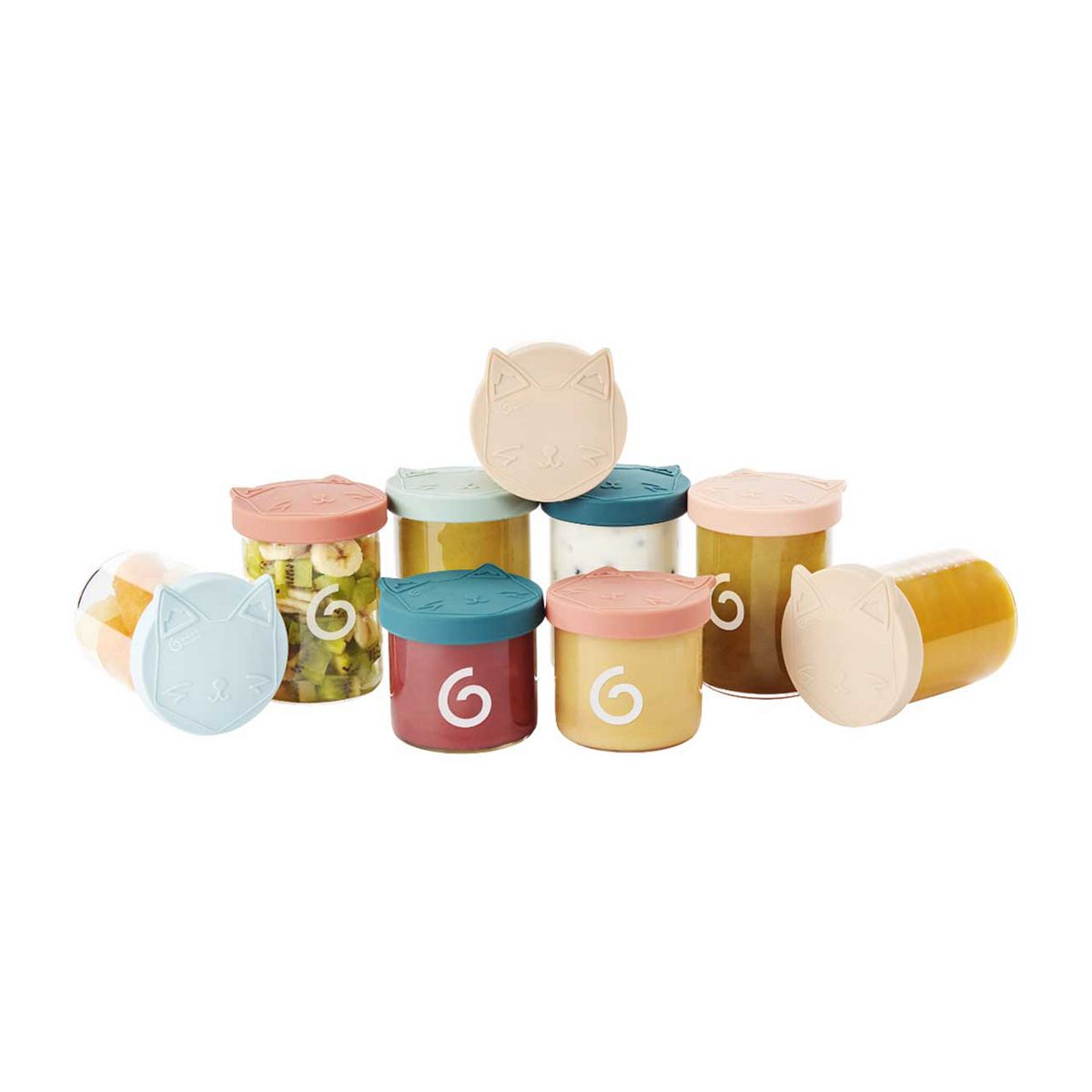 Babymoov Isy Bowls Shock Resistant Glass Food Container Multi Set