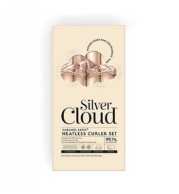 Silver Cloud Caramel Heatless Curler Set