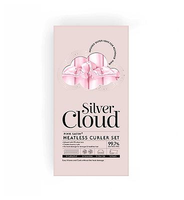 Silver Cloud Pink Heatless Curler Set