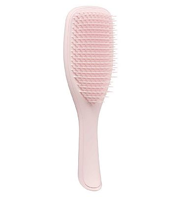 Tangle Teezer The Ultimate Detangler Plant Marshmallow Pink Straight to Curly