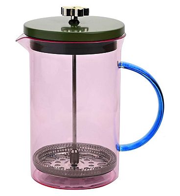 Raspberry Blossom Pink Glass Cafetiere