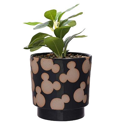 Disney Mickey Shapes Black Planter