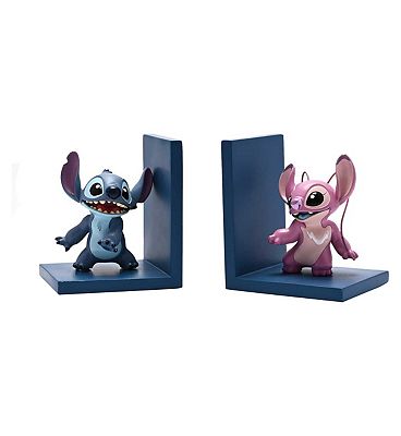 Disney Icon Stitch And Angel Bookends