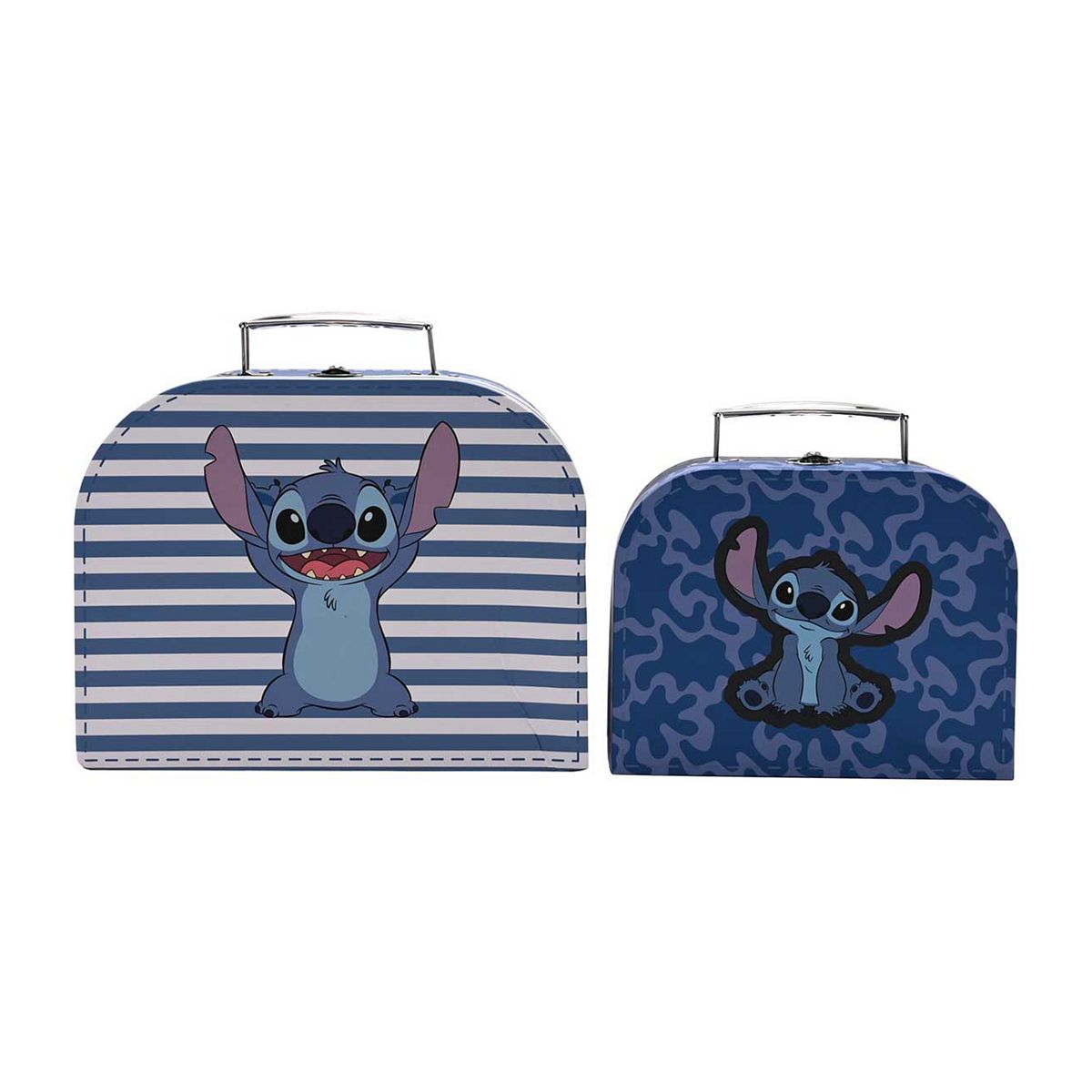 Disney Icon Stitch Set Of 2 Suitcase Storage Boxes