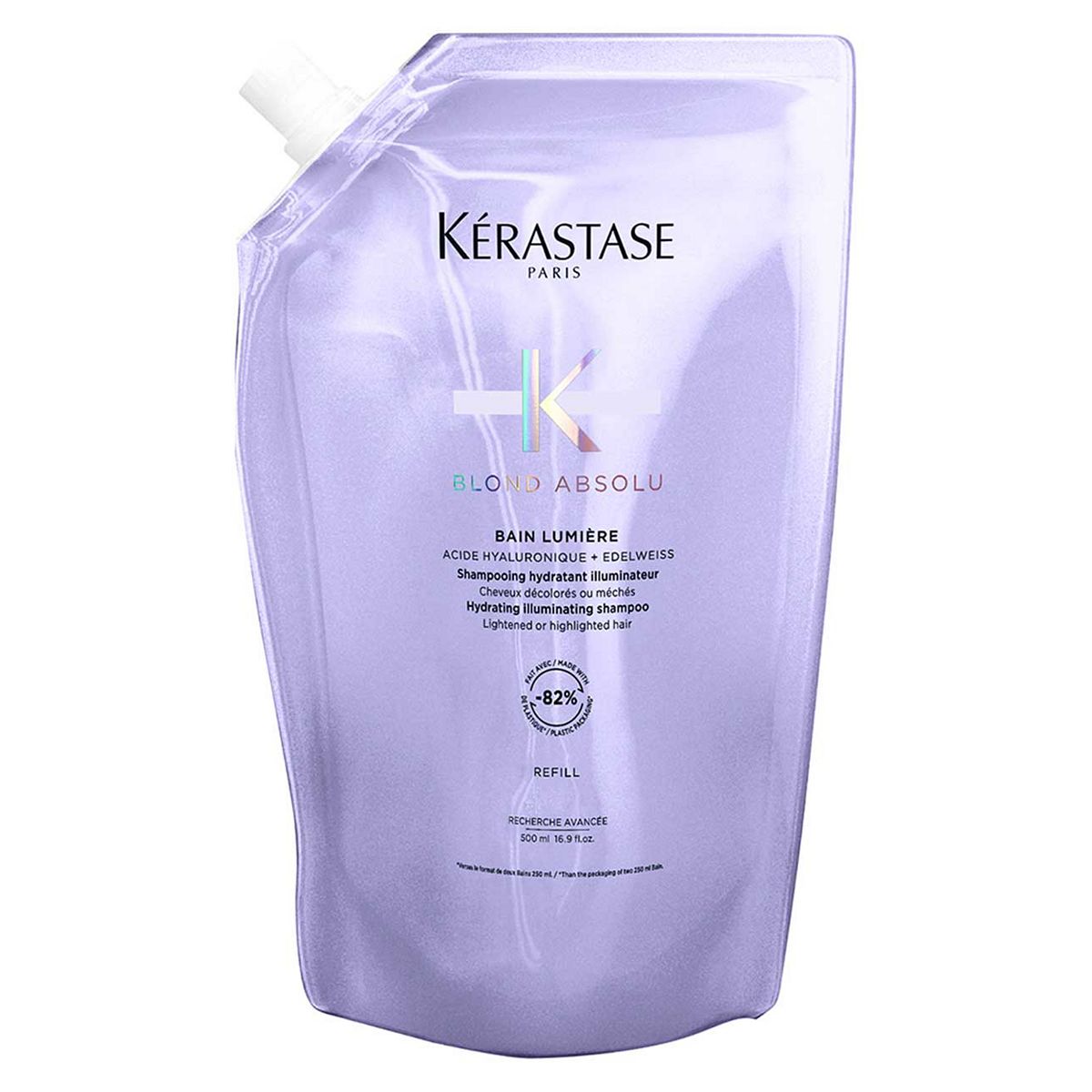 Kerastase Kérastase Blond Absolu Shampoo Hydrating Refill Pouch For Lightened & Highlighted Blonde Hair With Hyaluronic Acid 500ml