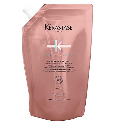 Krastase Chroma Absolu Shampoo Colour Protecting Refill Pouch, for Medium-Thick Colour Treated Hair 