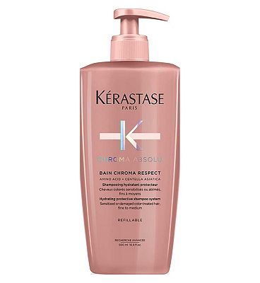 Krastase Chroma Absolu Shampoo Colour Protecting Refillable Bottle for Fine to Medium Hair with Amin