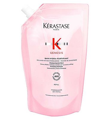 Kérastase Genesis Bain Shampoo Refillable Bottle, to Protect from Hair Fall with Ginger Root & Edelweiss Flower 500ml