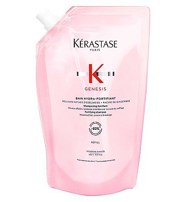 Krastase Genesis Hydra-Fortifiant Shampoo Refill Pouch, to Protect from Hair Fall with Ginger Root &