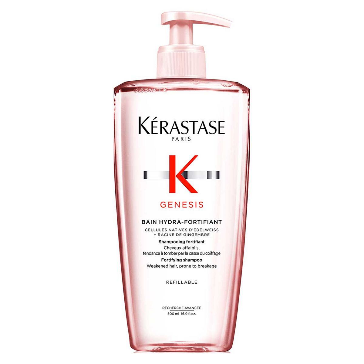 Kerastase Kérastase Genesis Bain Shampoo Refillable Bottle, To Protect From Hair Fall With Ginger Root & Edelweiss Flower 500ml