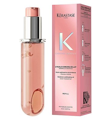 Krastase Chroma Absolu Hair Oil Huile Chroma clat Refill Capsule, for Fine-Medium Hair with Amino Ac