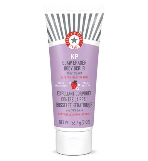 First Aid Beauty KP Bump Eraser Body Scrub 10% AHA - Fresh Strawberry 56.7g