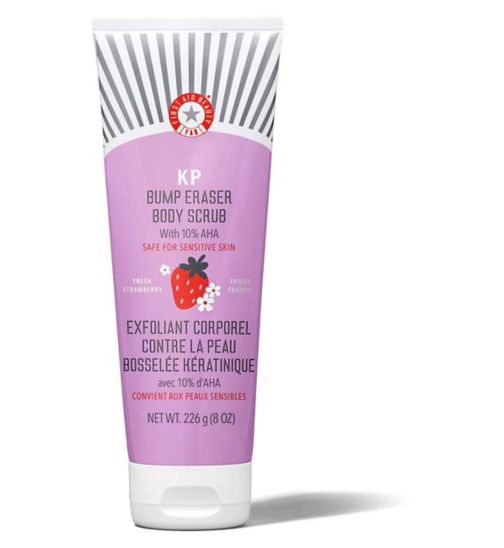 First Aid Beauty KP Bump Eraser Body Scrub 10% AHA - Fresh Strawberry 226g