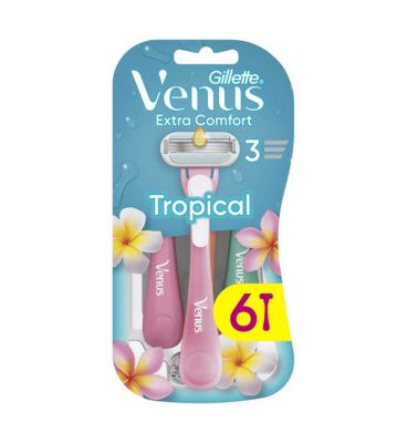 Venus Tropical Pink Disposable Razors 6s - Boots