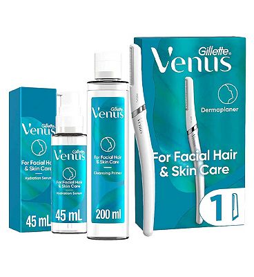 Venus Dermaplaning Tool, Cleanser and Serum Bundle