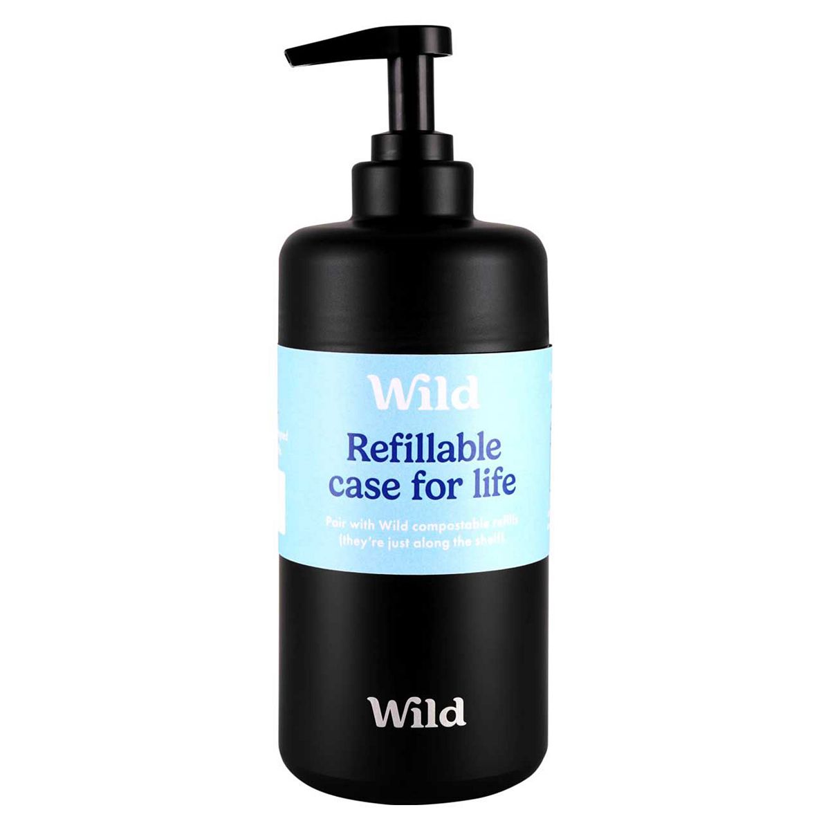 Wild Black Refillable Body Care Bottle