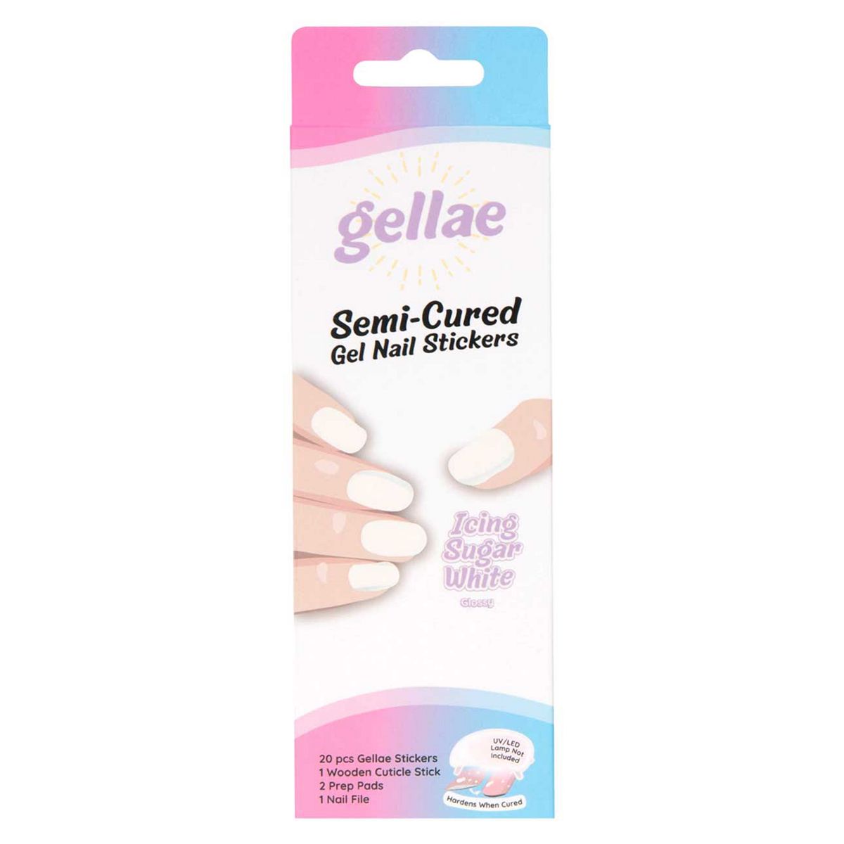 Gellae Gel Nail Sicker Icing Sugar White