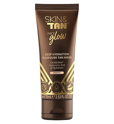 SKIN & TAN Face Glow Deep Hydration Sleepover Tan Mask 75ml