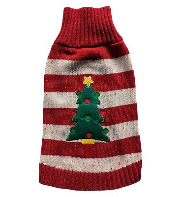 Cozy Kiss Christmas Tree Jumper Dog Large