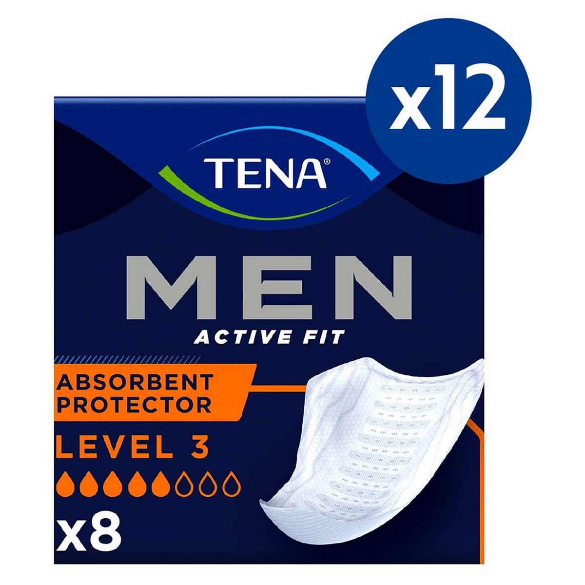 Tena Men Level 3 8S 12 Pack Bundle