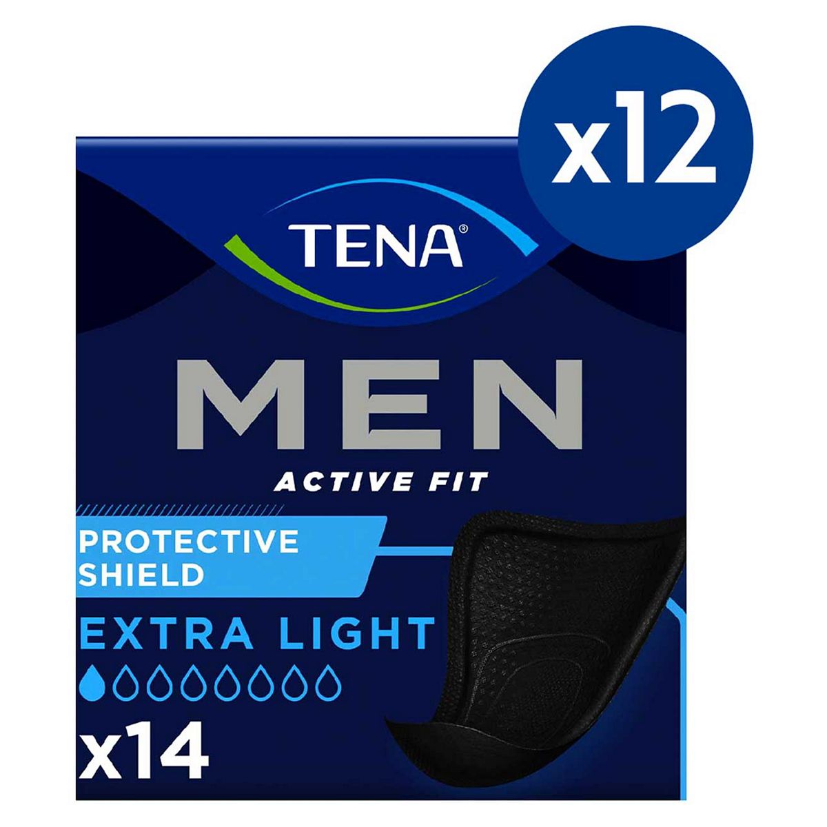 Tena Men Protective Shield 14S 12 Pack Bundle