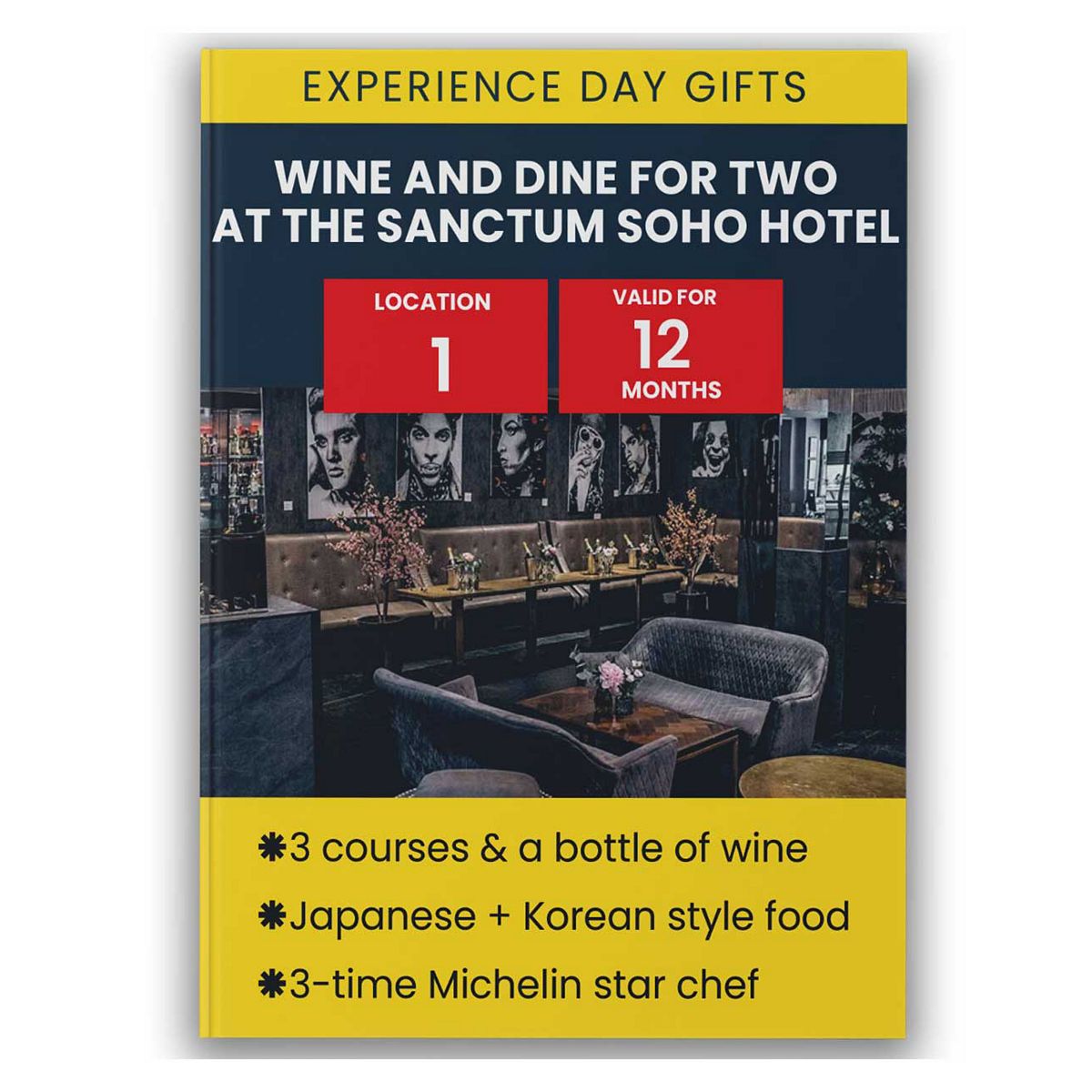 Activity Superstore Wine And Dine For Two At The Sanctum Soho Hotel Gift Experience