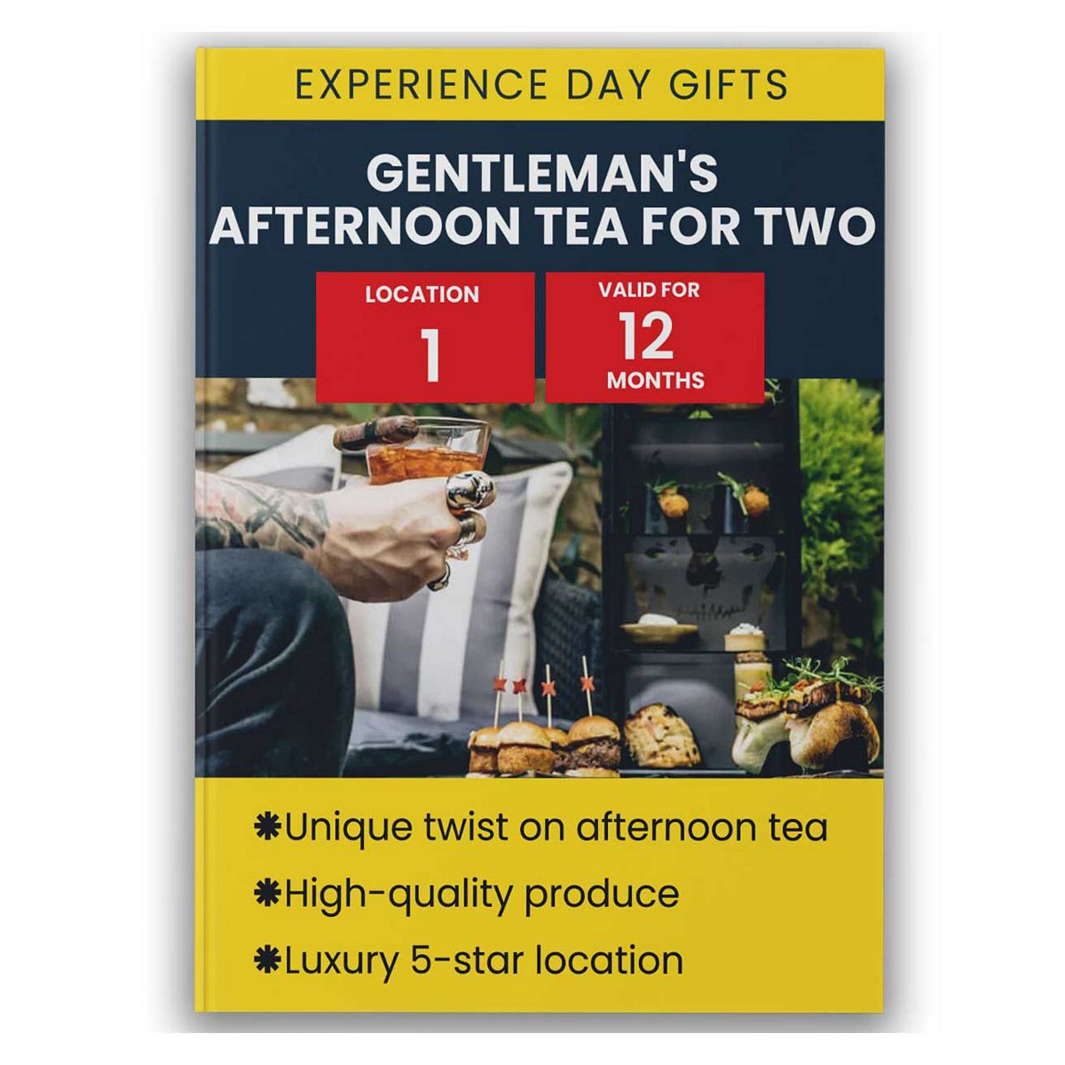 Activity Superstore Gentleman's Afternoon Tea For Two Gift Experience