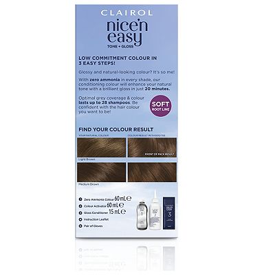 Nice and Easy Tone and Gloss Light Brown 600/755