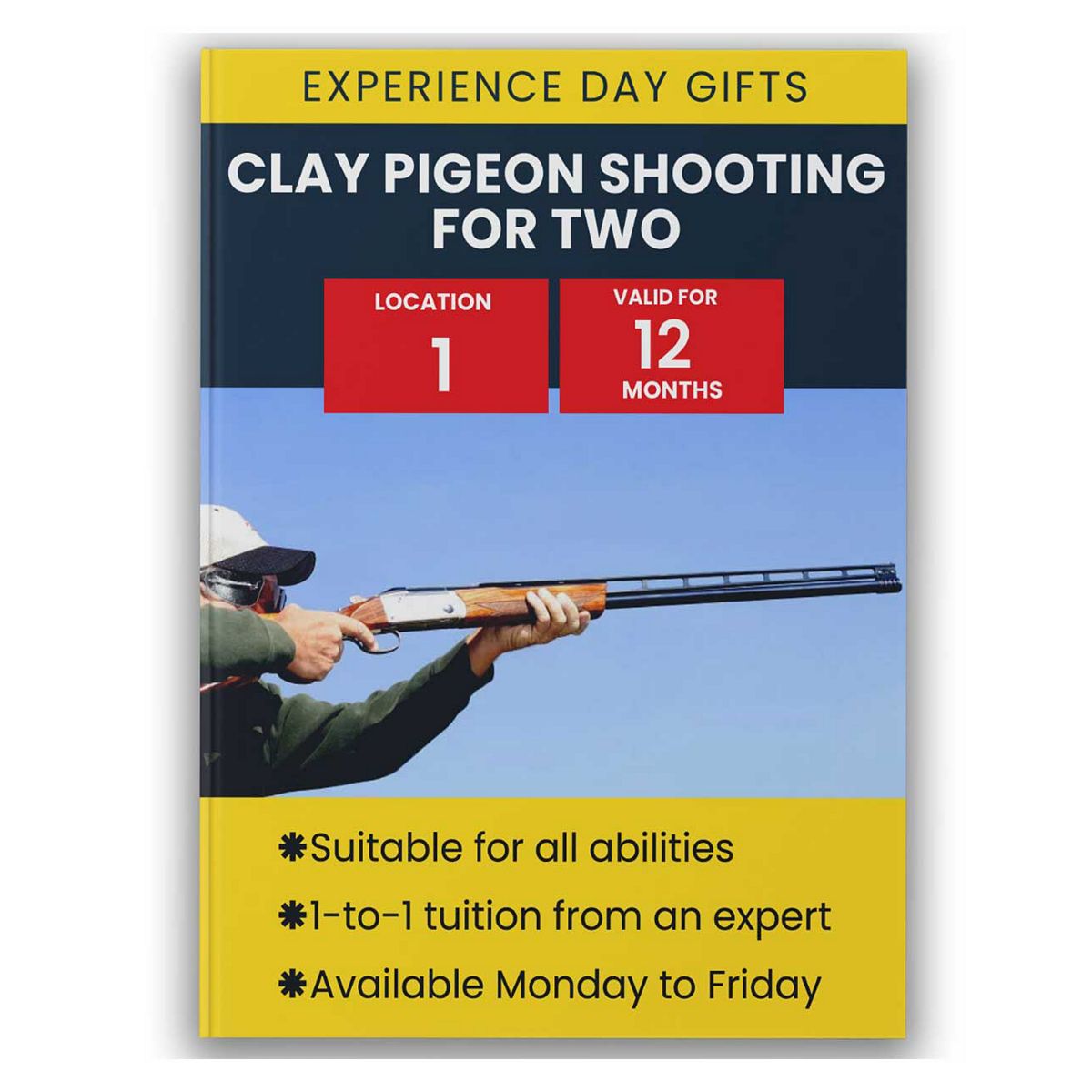 Activity Superstore Clay Pigeon Shooting For Two Gift Experience Multicolor