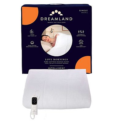 Dreamland Love Mornings All Season Heated Cotton Duvet Single 200 x 135cm