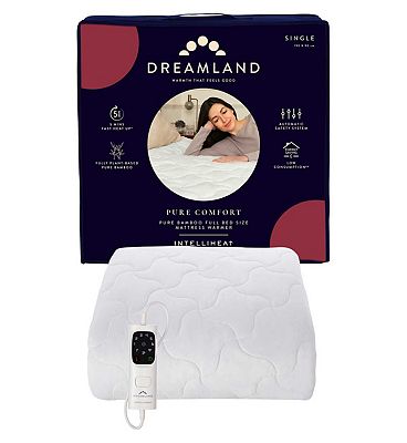 Dreamland Pure Comfort Pure Bamboo Electric Underblanket - Single 190 x 90cm