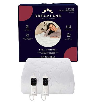 Dreamland Pure Comfort Pure Bamboo Electric Underblanket - Double Dual Control 190 x 137cm