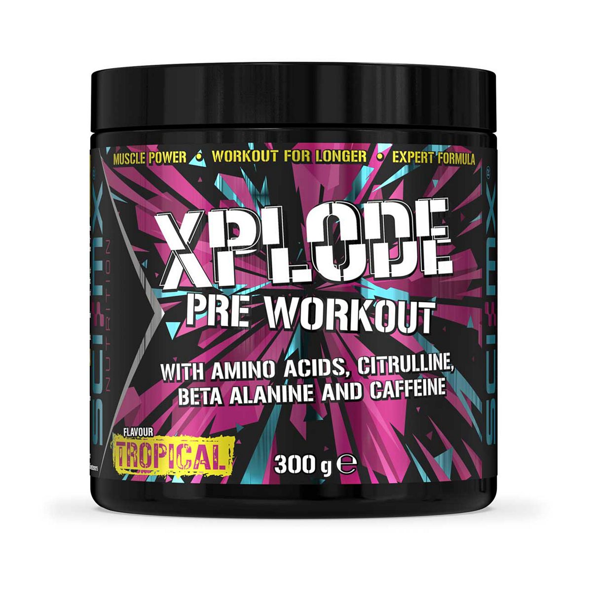 Sci-Mx X-Plode Pre-Workout Powder Tropical 300g