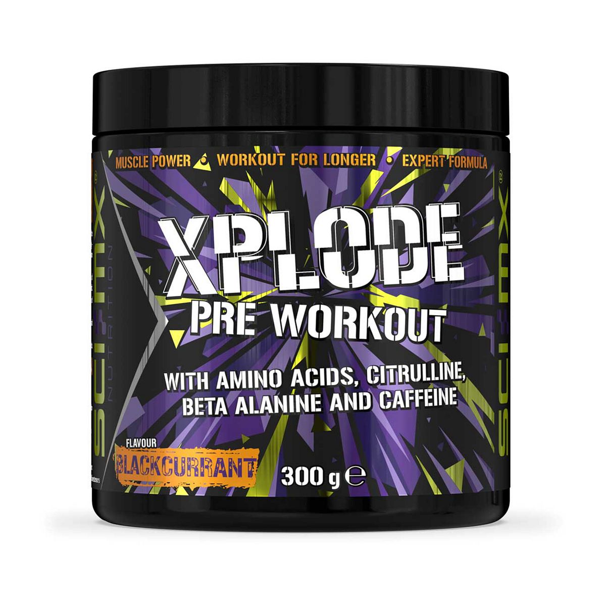 Sci-Mx X-Plode Pre-Workout Powder Blackcurrant 300g