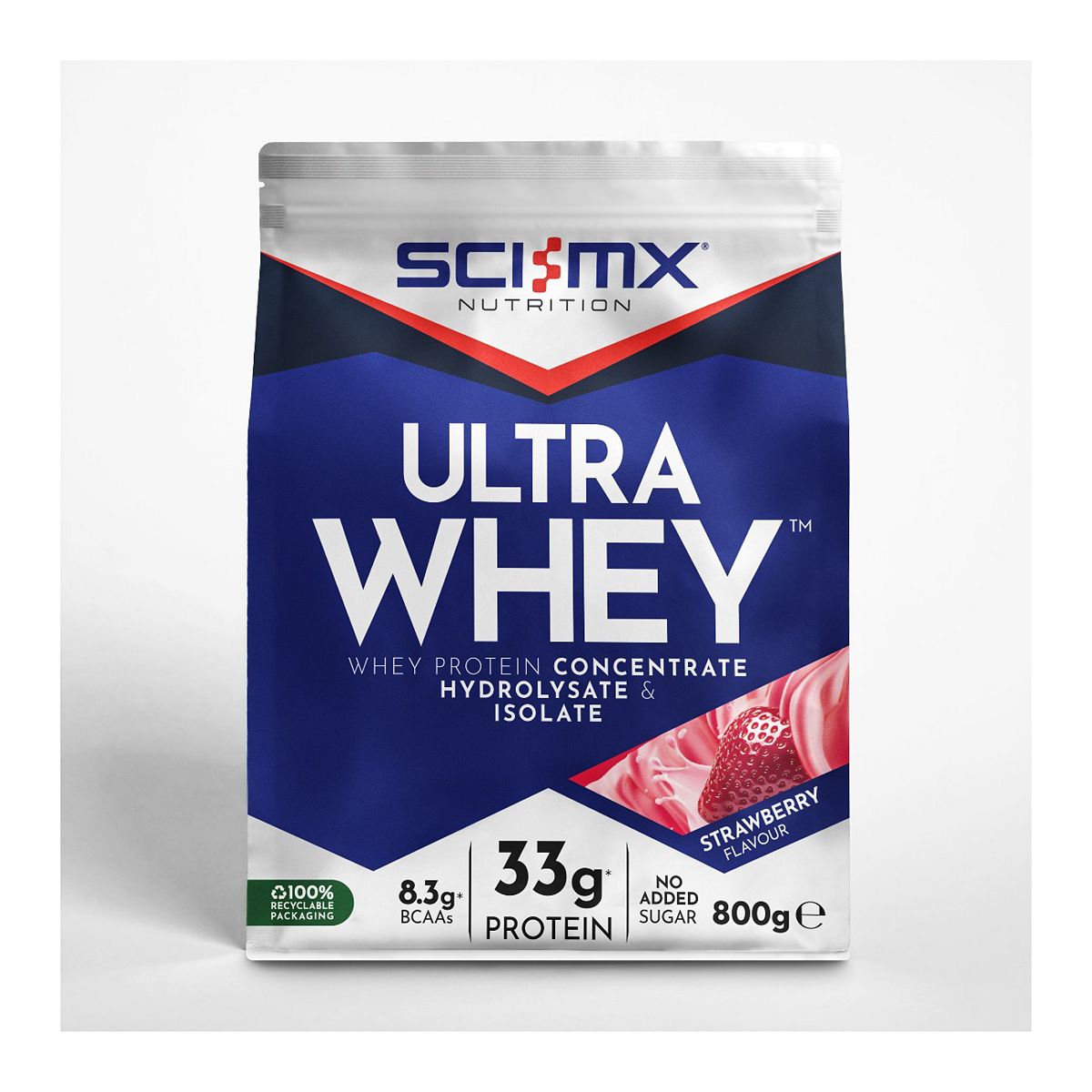 Sci-Mx Ultra Whey Protein Powder Strawberry 800G