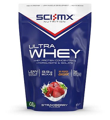 SCI-MX Ultra Whey Protein Powder Strawberry 800g