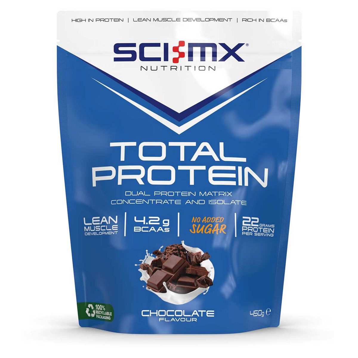 Sci-Mx Total Protein Powder Chocolate 450G