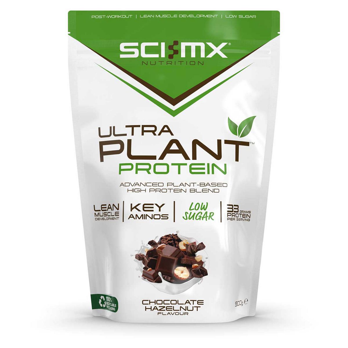 Sci-Mx Ultra Plant Protein Powder Chocolate Hazelnut 900G