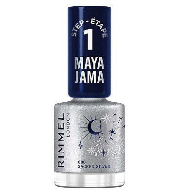 Rimmel Maya Jama Astrology Collection Super Gel Nail Polish Sacred Silver