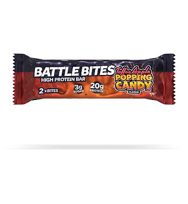 Battle Bites Popping Candy Protein Bar 62g